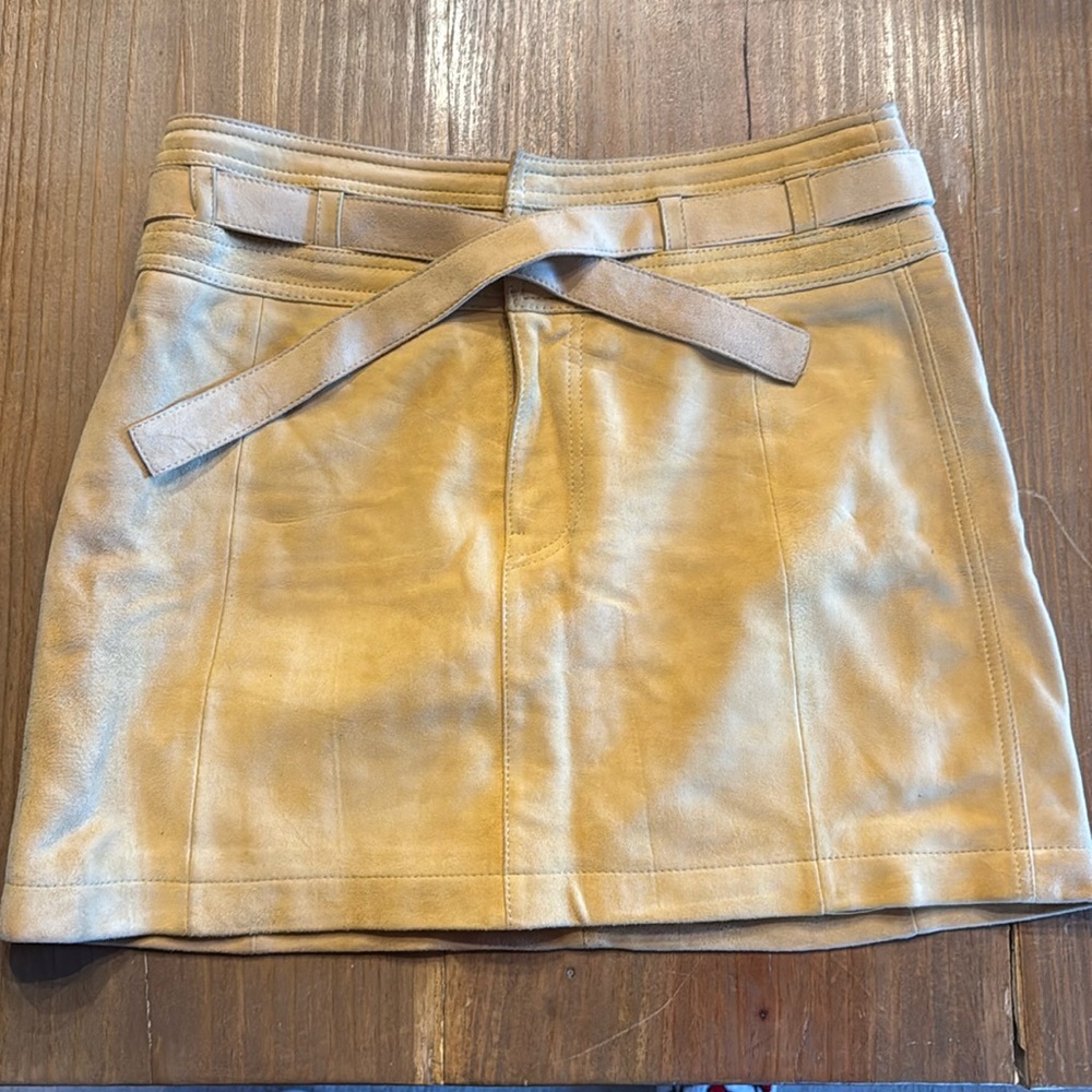 Free Peoplele Livin For Love Suede Skirt